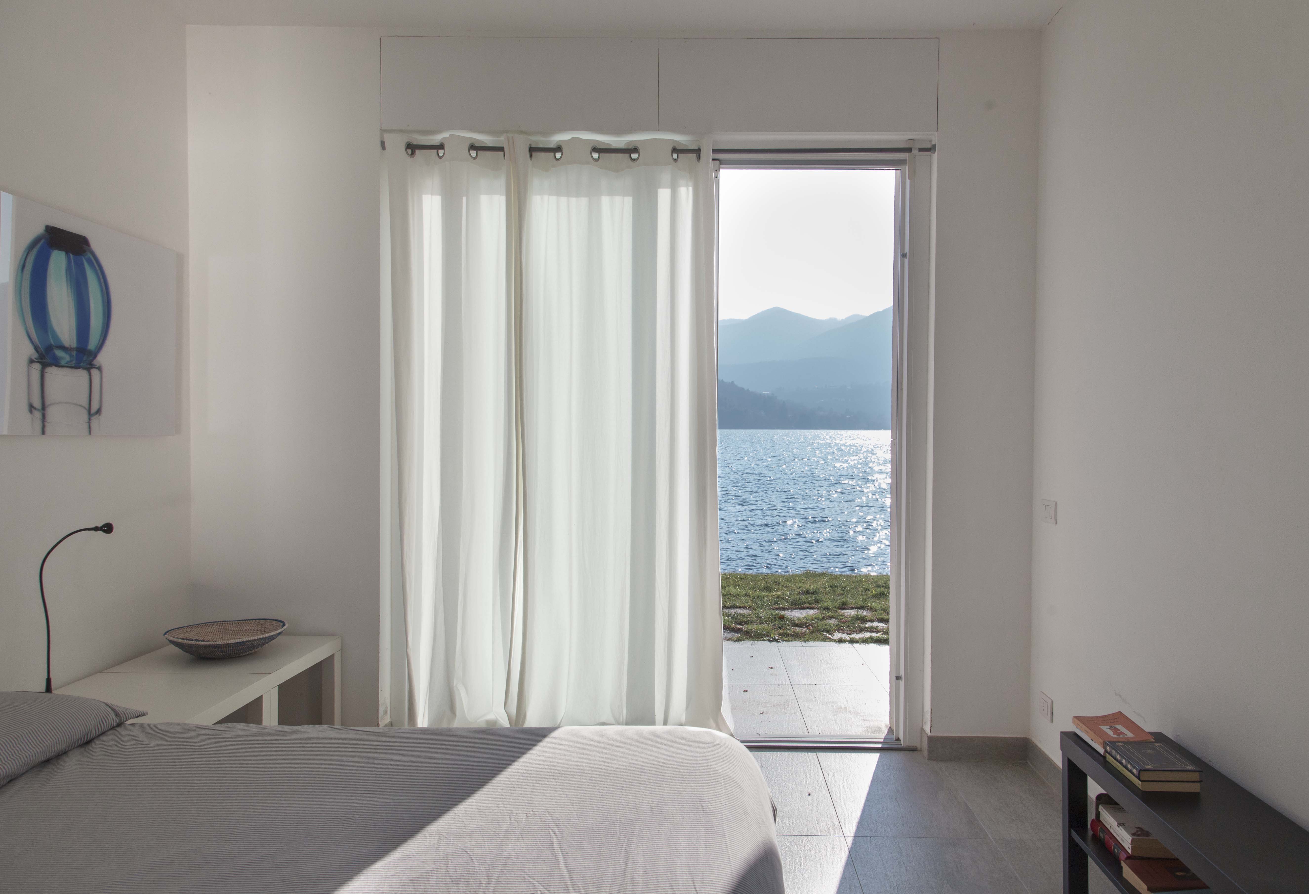 Villa Volpe Orta Lake from bed